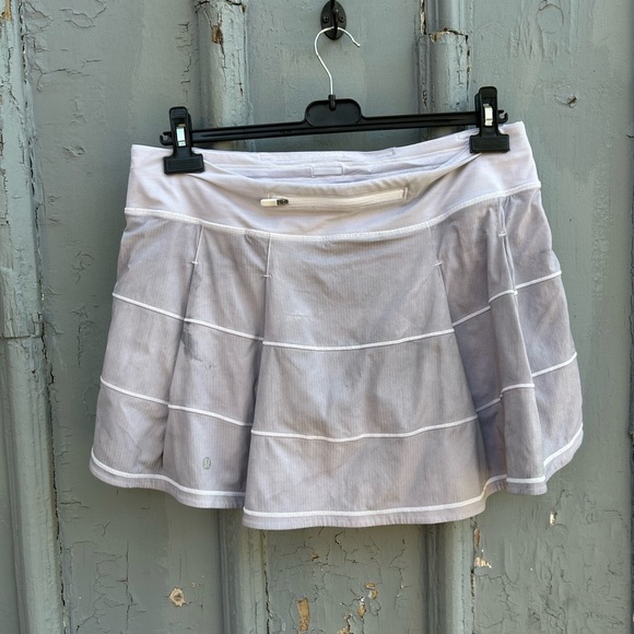 Lululemon lilac tye dye Pace Rival Skirt, size 10 - Picture 3 of 9